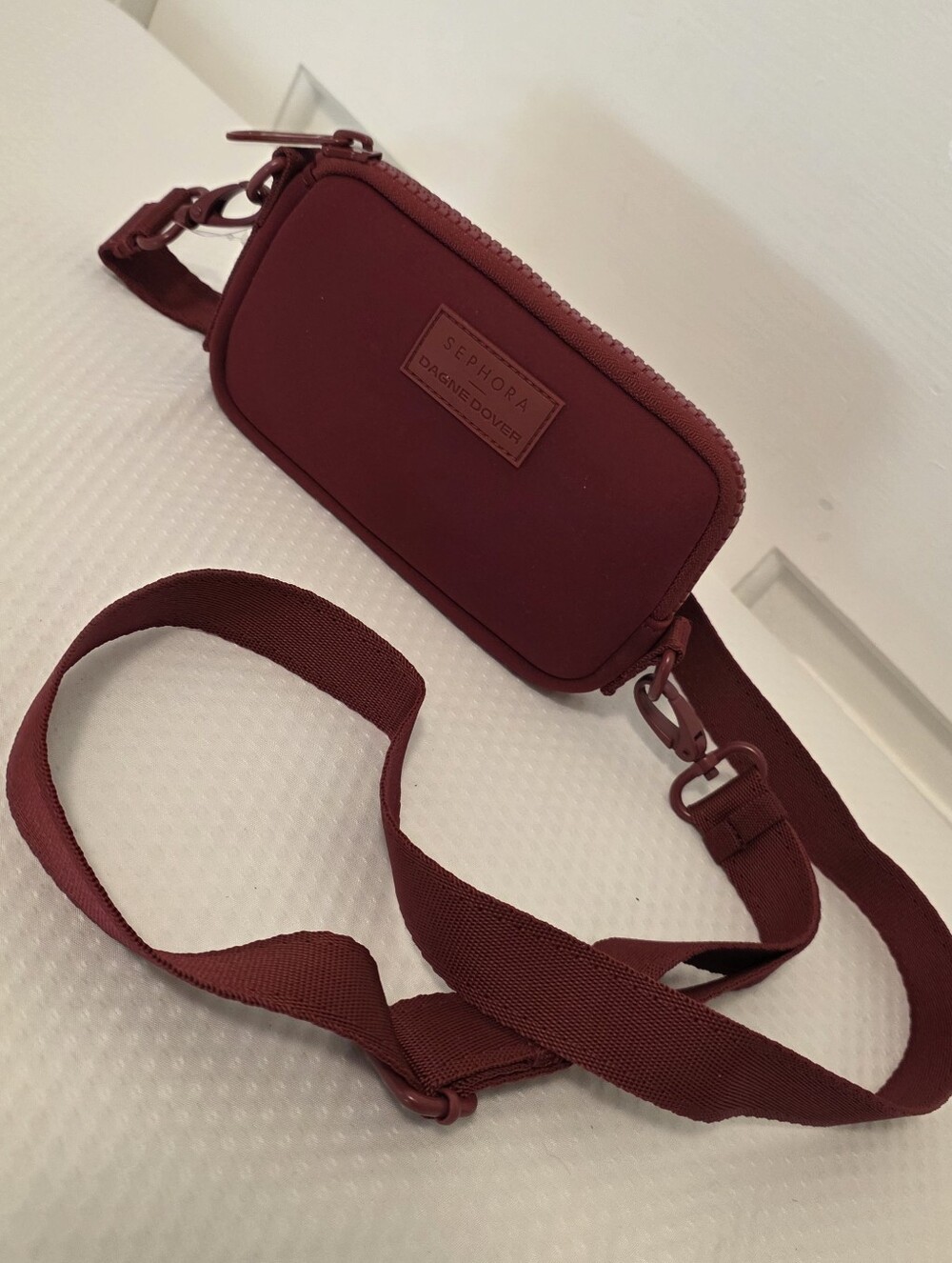 Dagne Dover X SEPHORA Mara Burgundy Phone Sling/clutch Mini Bag
